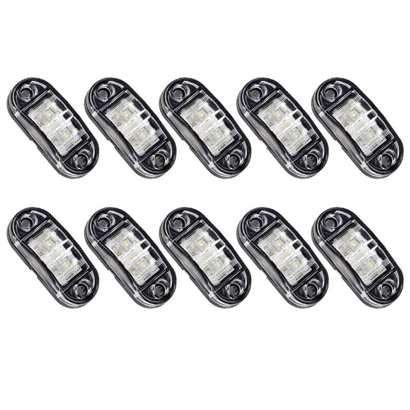 10X Clearance Light LED Side Marker Amber Red White Trailer Truck Caravan 12-24V