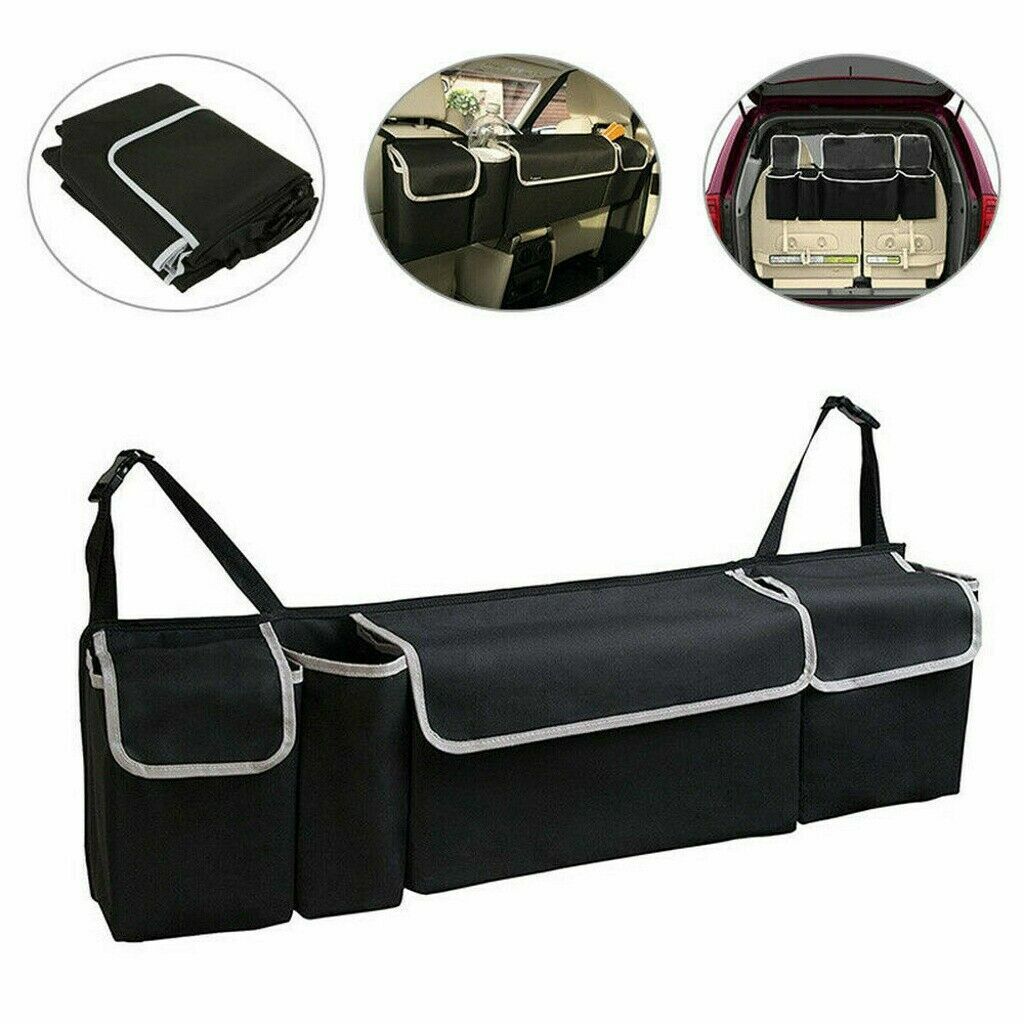 Car Boot Organiser Large Storage Bag Pocket Back Seat Hanger Travel Hanging AUS