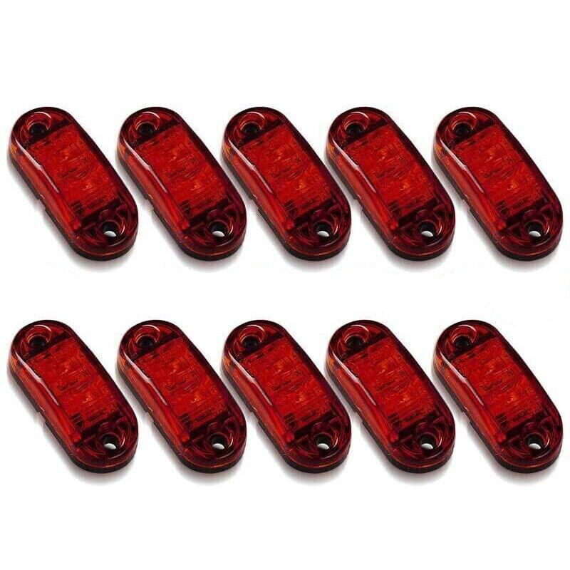 10X Clearance Light LED Side Marker Amber Red White Trailer Truck Caravan 12-24V