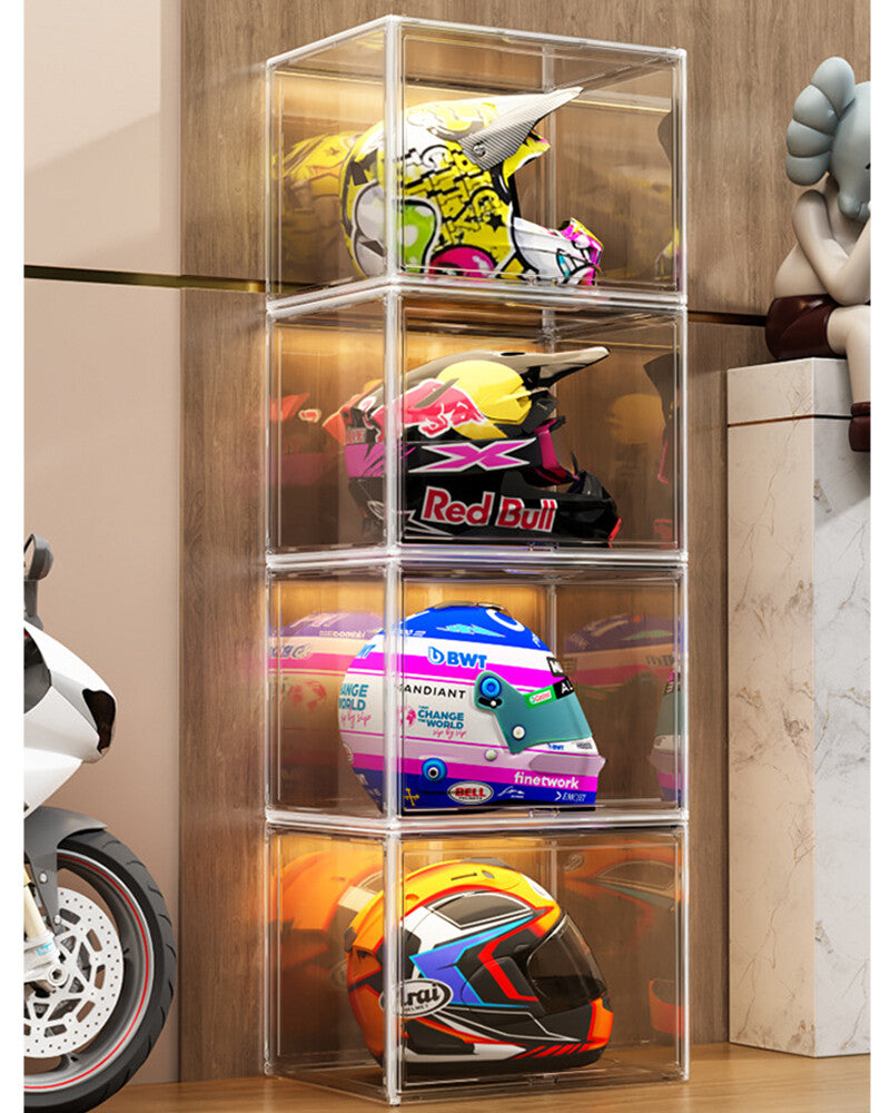 45x33x33cm Transparent Acrylic Display Box Stackable Dustproof Case