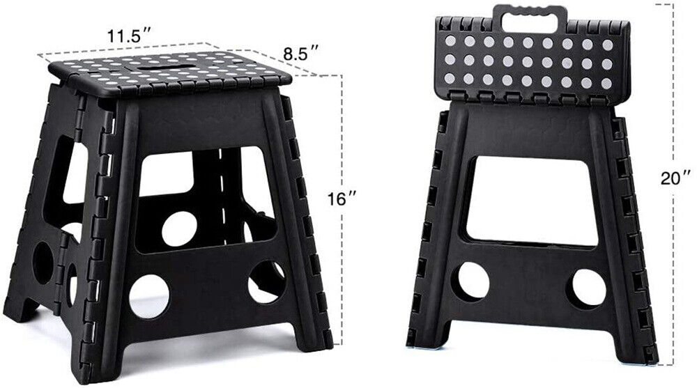 22/39cm Step Stool Folding Anti-Slip Portable Flat Outdoor Store Chair Ladder AU