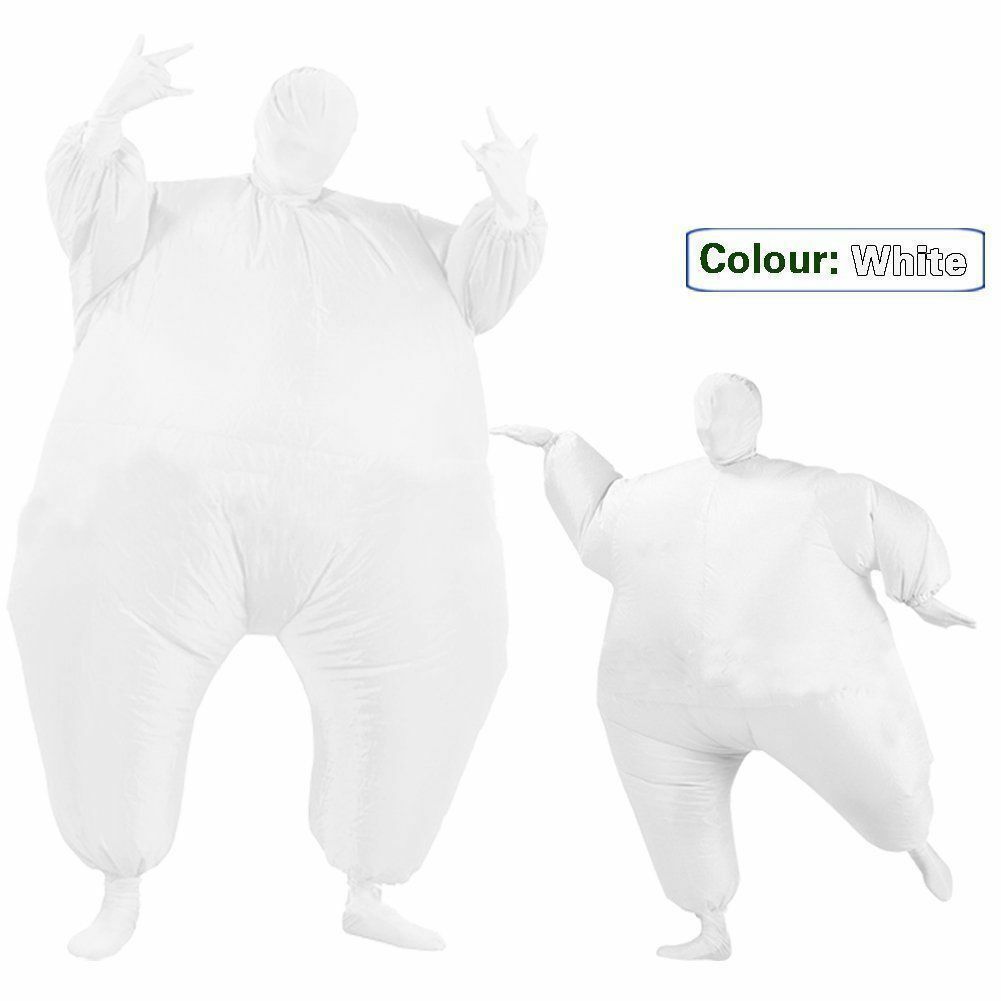 Inflatable Fancy Chub Fat Masked Suit Dress - Blow Up Christmas Party Costume