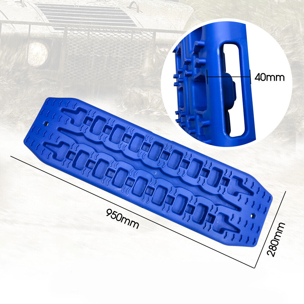 NEW Pair Recovery Tracks Sand Track 2pc 10T Sand / Snow / Mud Trax 4WD Blue