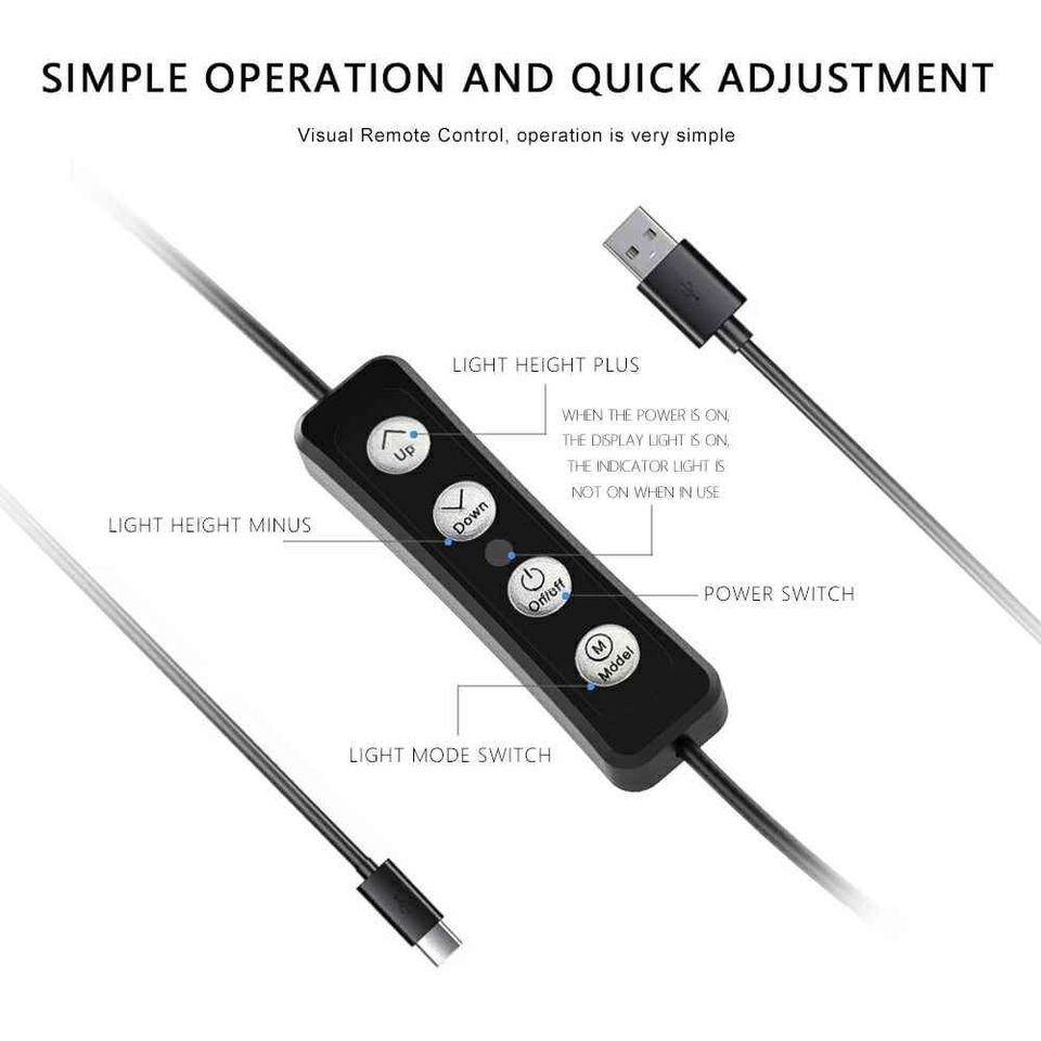 Dimmable Camera LED Video Light Panel Lamp + Bracket Tripod for Photo Lighting