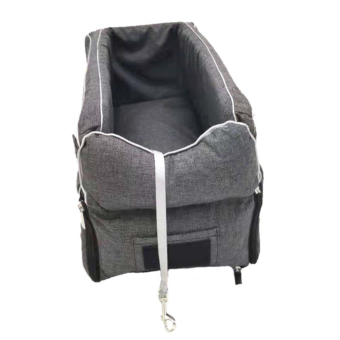 Car Pet Seat Auto Seat Center Console Dog Cat Nest Pad Removable Pet Carrier