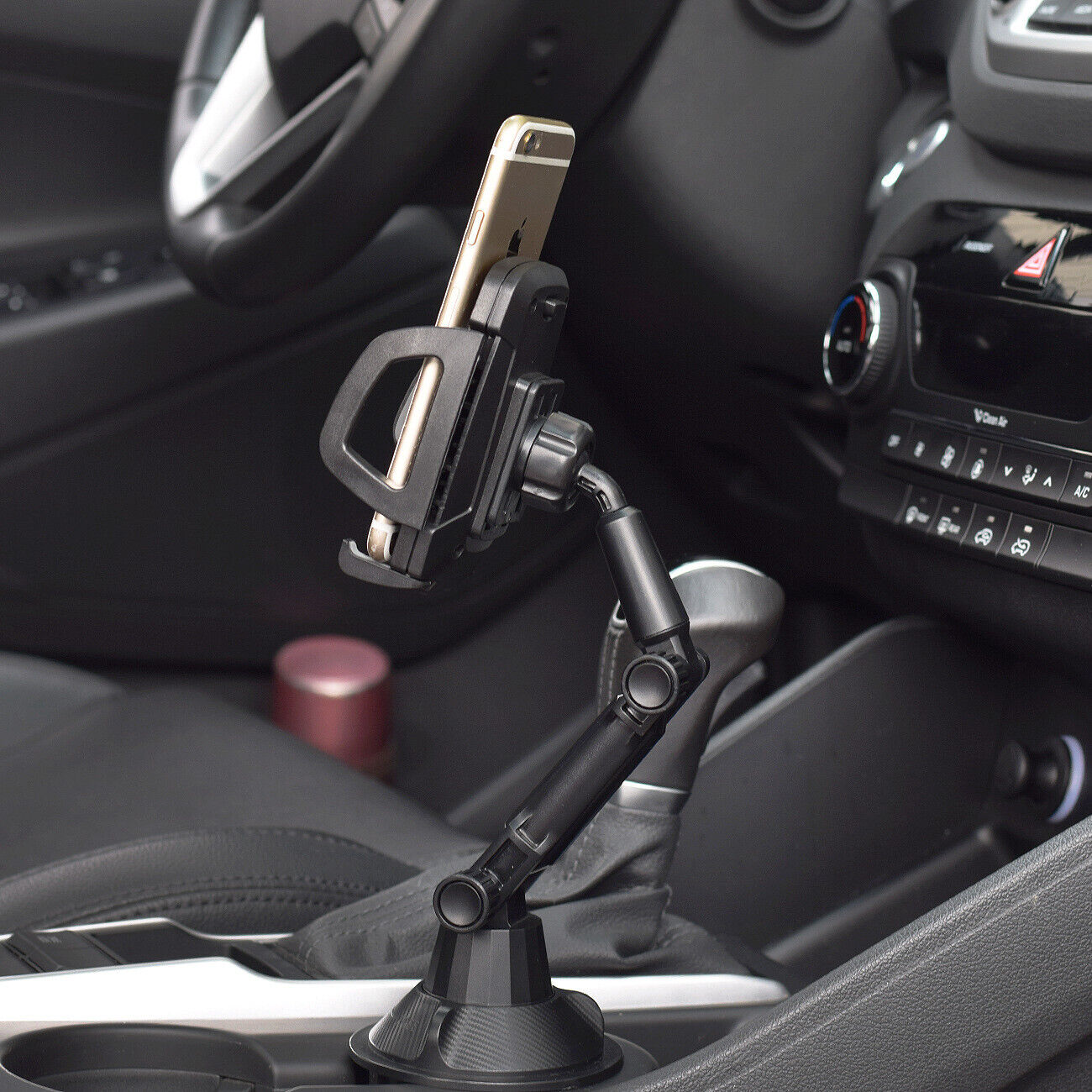 Car Cup Holder Phone Mount 360 Rotating Adjustable Bracket for Mobile Phone GPS