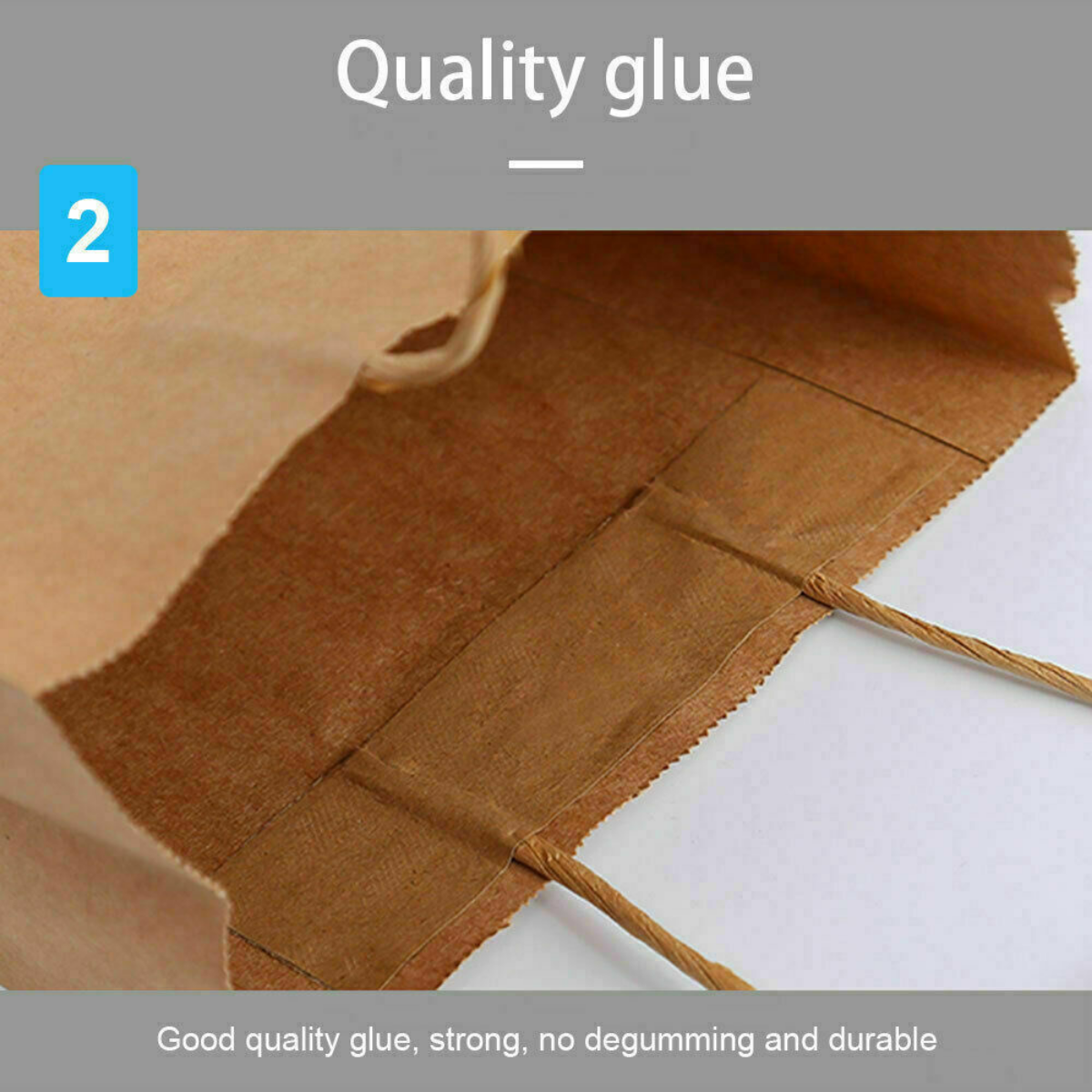 50pcs Bulk Kraft Paper Bags Gift Shopping Carry Craft Brown Bag with Handles AU