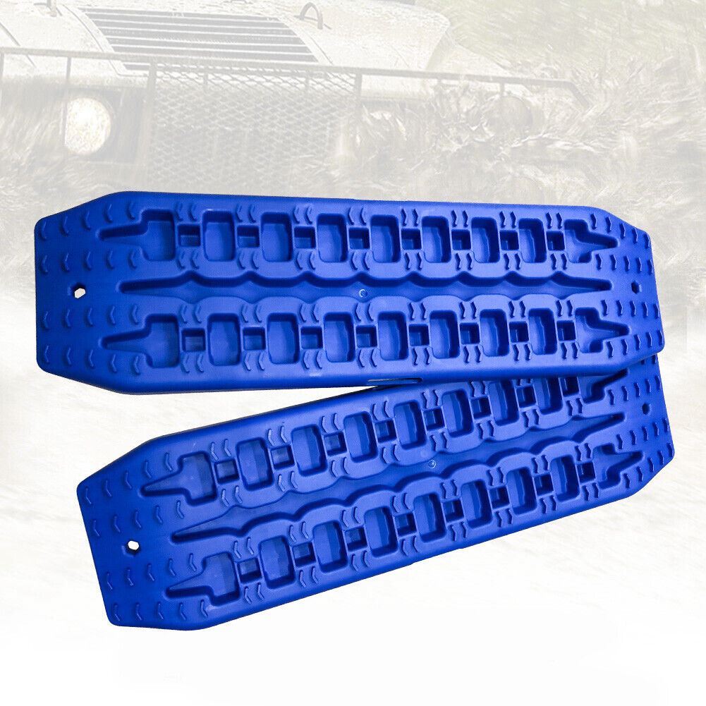 NEW Pair Recovery Tracks Sand Track 2pc 10T Sand / Snow / Mud Trax 4WD Blue