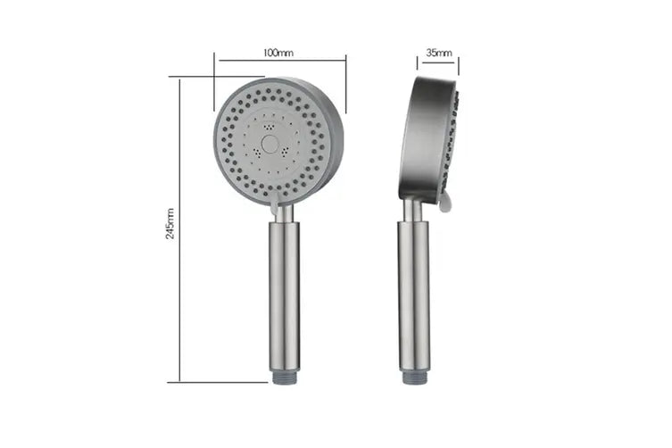 Ozstock Adjustable Stainless Steel Shower Head & 1.5M Hose Handheld 5-Modes Shower Head