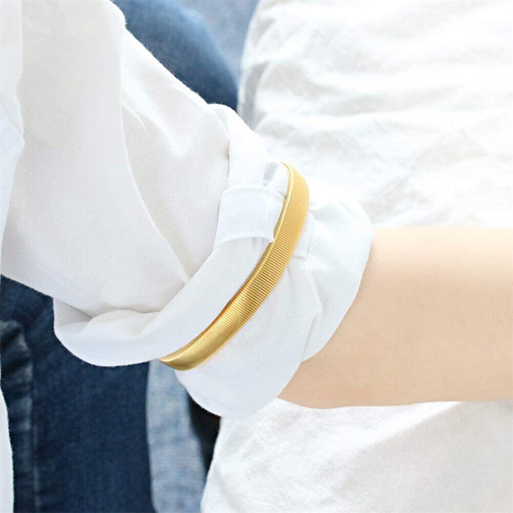 Unisex Anti-Slip Shirt Sleeve Holders Fashion Elastic Armbands Hold Ups Garters