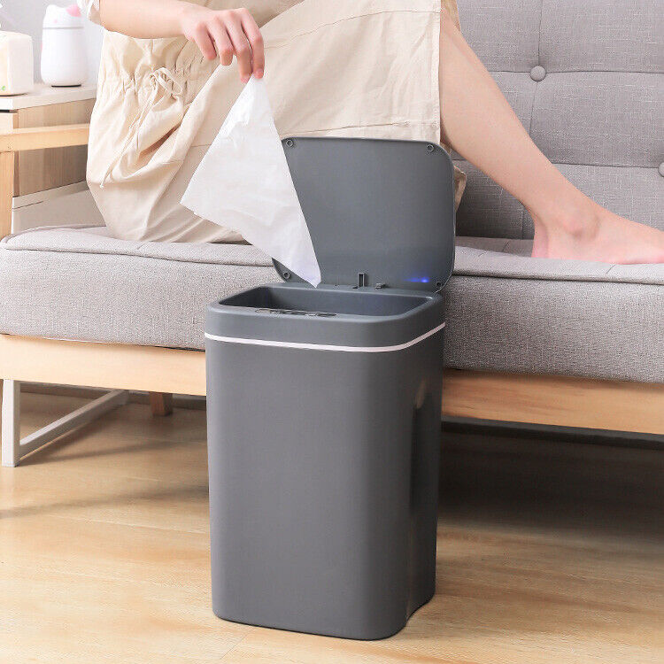 12-18L Smart Trash Bin Automatic Motion Sensor Rubbish Waste Bin Basket Toliet