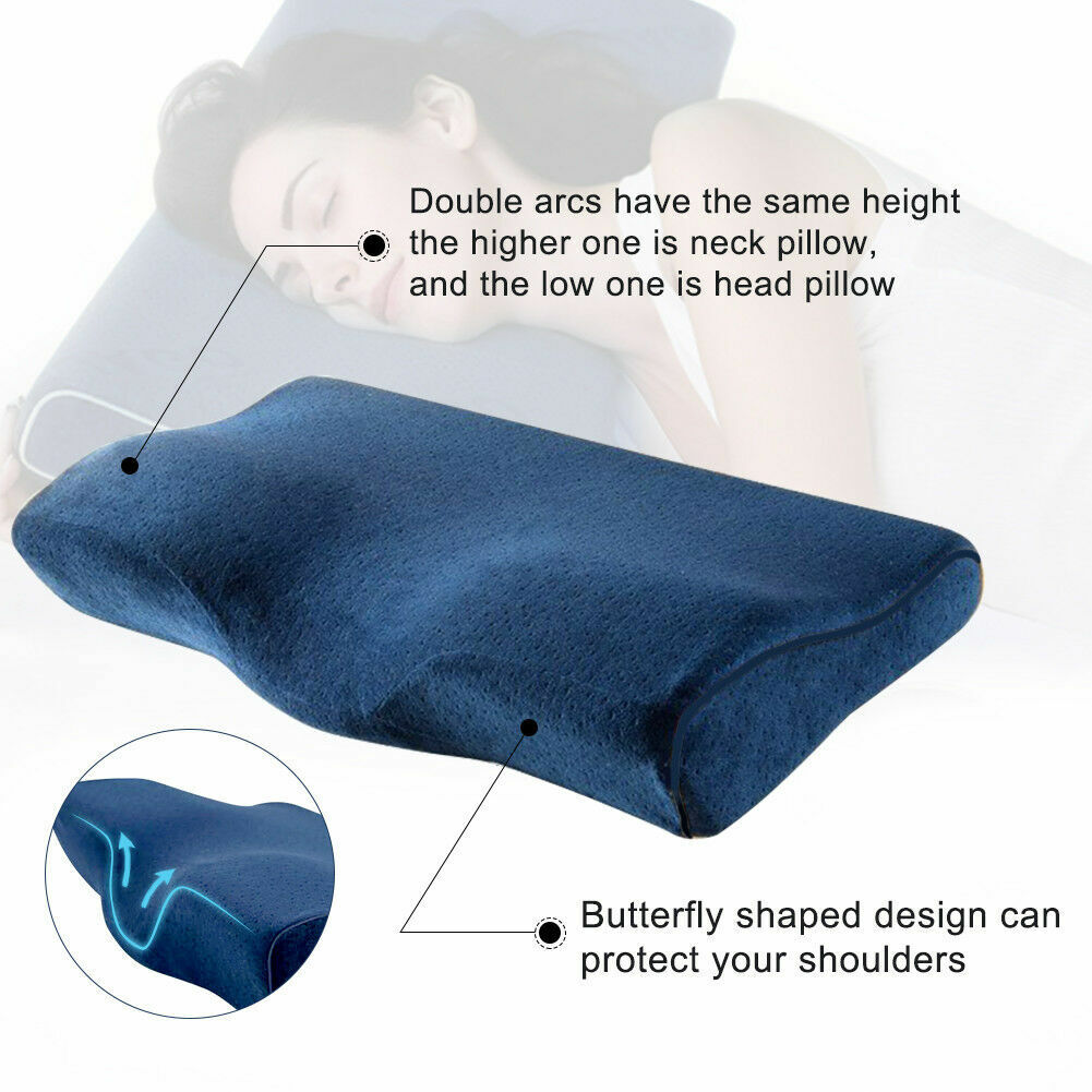 Health Care Memory Foam Neck Pillow Cushion Support Rebound Contour Pain Relief