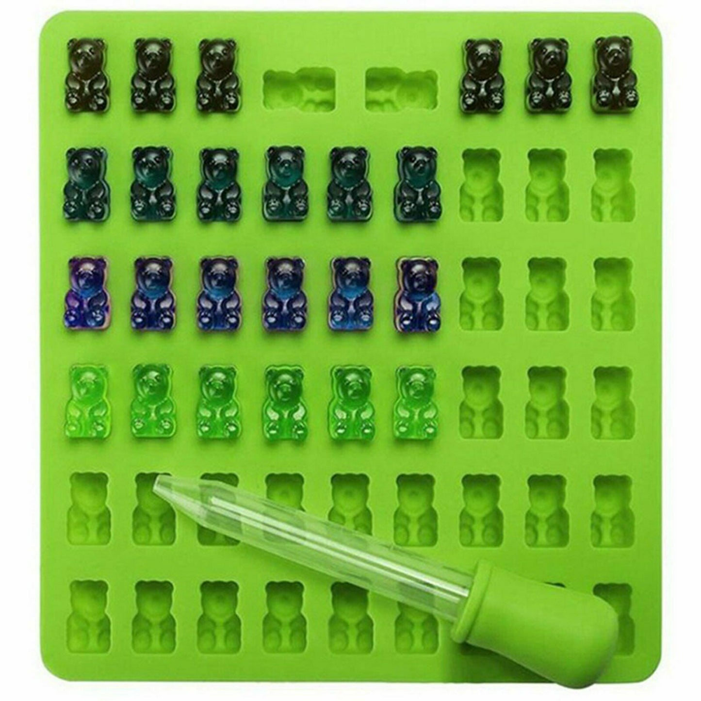 53 Cavity Silicone Gummy Bear Mold Candy Chocolate Jelly Ice Chocolate Moulds AU