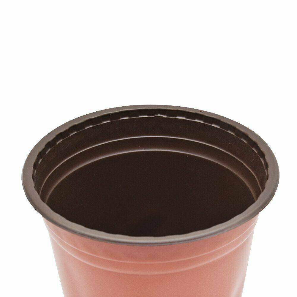 100 PCS Plastic Plant Flower Pots 4 sizes Nursery Seedlings Container Flowerpot