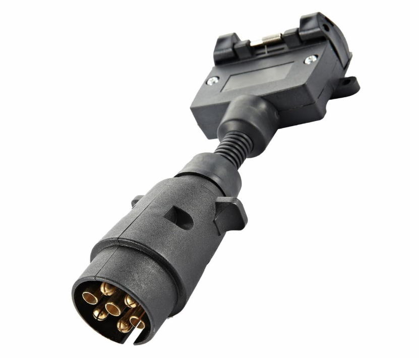 7-Pin Trailer Connector - Weatherproof Plastic with Copper Terminals