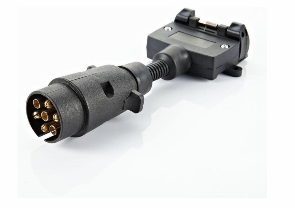 7-Pin Trailer Connector - Weatherproof Plastic with Copper Terminals