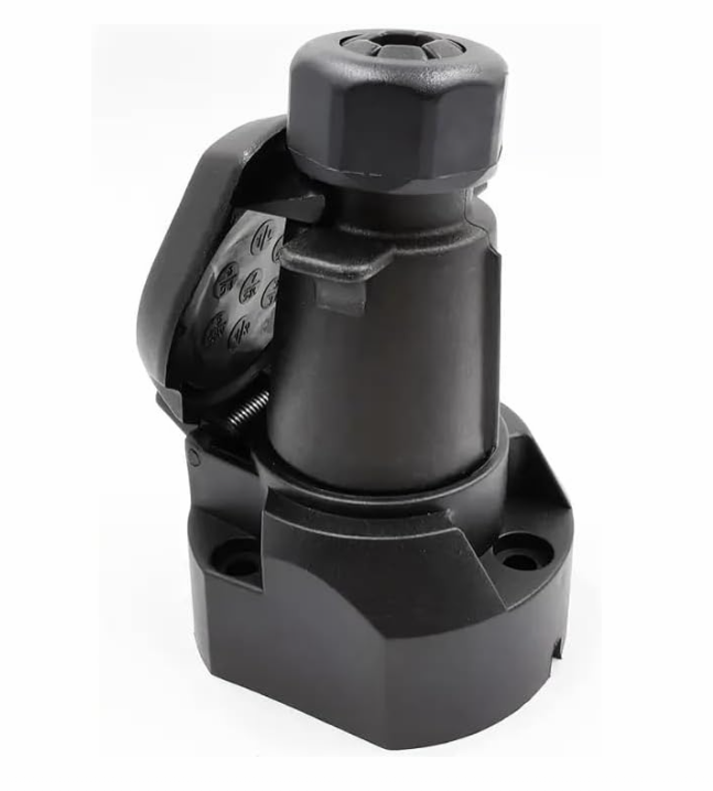 12V 7-Pin Trailer Plug and Socket, Heavy-Duty Male-Female Wiring Connector Adapter for RV, Caravan, Tractor, Truck, Van, and Auto Towing