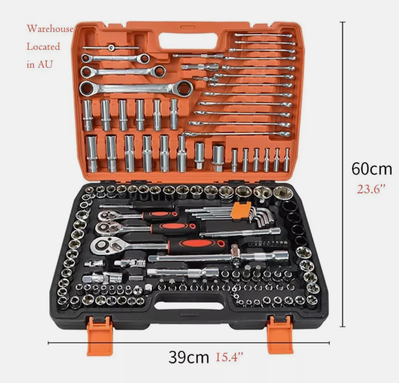 151Pcs Automobile mechanical repair vehicle socket wrench tool box combination