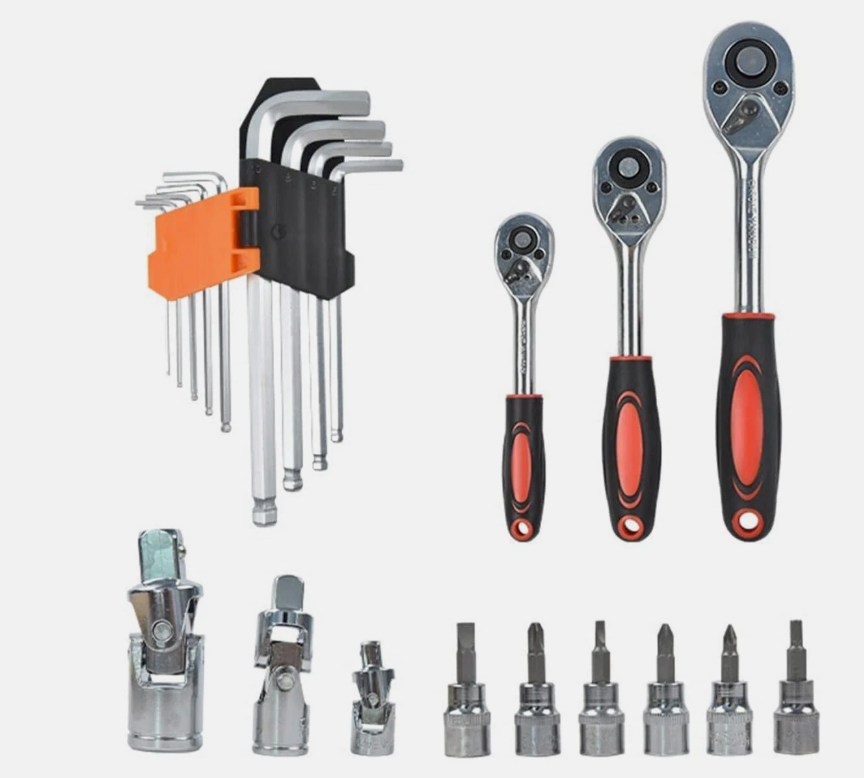 151Pcs Automobile mechanical repair vehicle socket wrench tool box combination