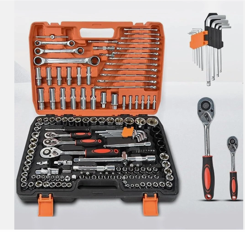 151Pcs Automobile mechanical repair vehicle socket wrench tool box combination