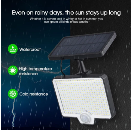 294 LED Solar Flood Light with Motion Sensor
