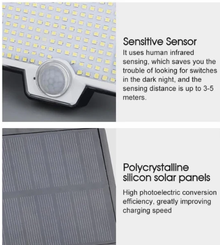 294 LED Solar Flood Light with Motion Sensor