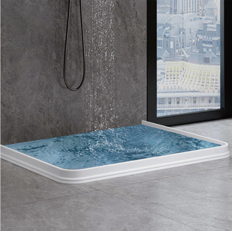 Waterproof Silicone Water Barrier Stopper Strip for Bathroom 2.5M