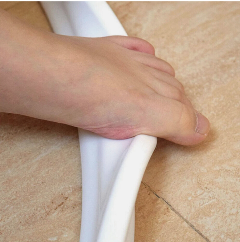 Waterproof Silicone Water Barrier Stopper Strip for Bathroom 2.5M