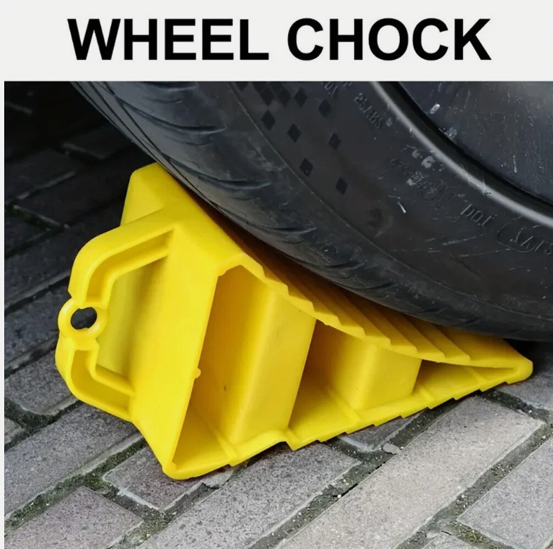 2X Multipurpose Wheel Chock Wedges Car Stopper Wheel Alignment Block
