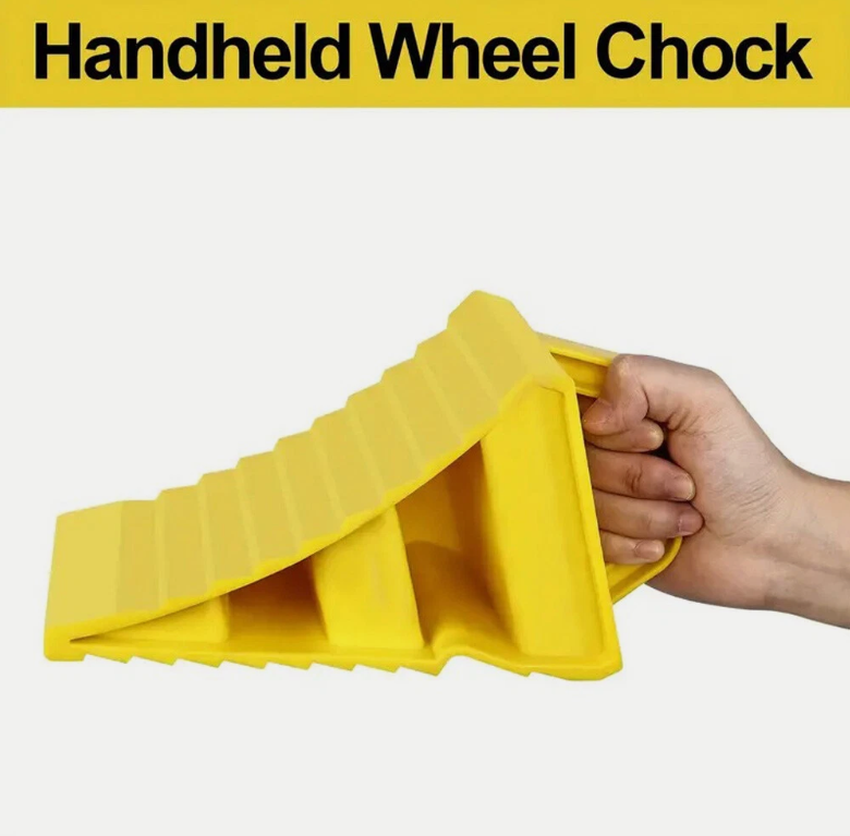 2X Multipurpose Wheel Chock Wedges Car Stopper Wheel Alignment Block