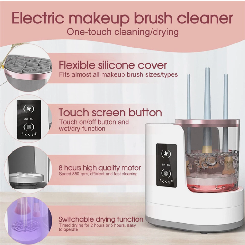 Electric Makeup Brush Cleaner And Dryer for All Makeup Brush Types