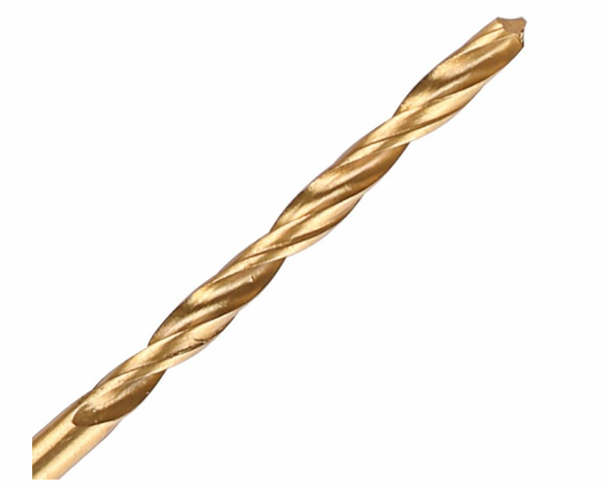 50Pcs Plating Titanium Coated Metal HSS High Speed Steel Drill Bit Set Tool