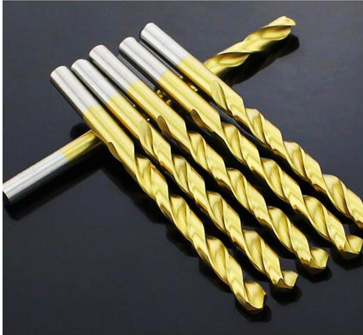 50Pcs Plating Titanium Coated Metal HSS High Speed Steel Drill Bit Set Tool