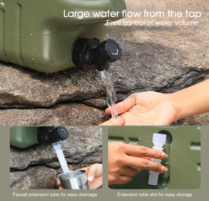 19L Portable Water Storage Bucket with Faucet