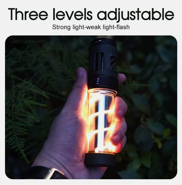 3 in 1 Mosquito Repeller Lamp USB Rechargeable Camping Lantern
