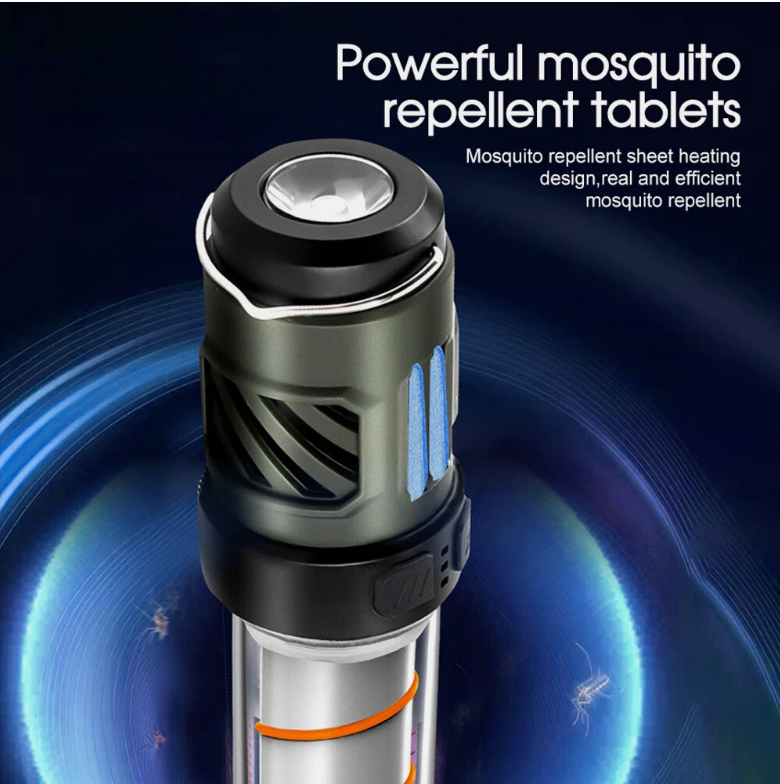 3 in 1 Mosquito Repeller Lamp USB Rechargeable Camping Lantern