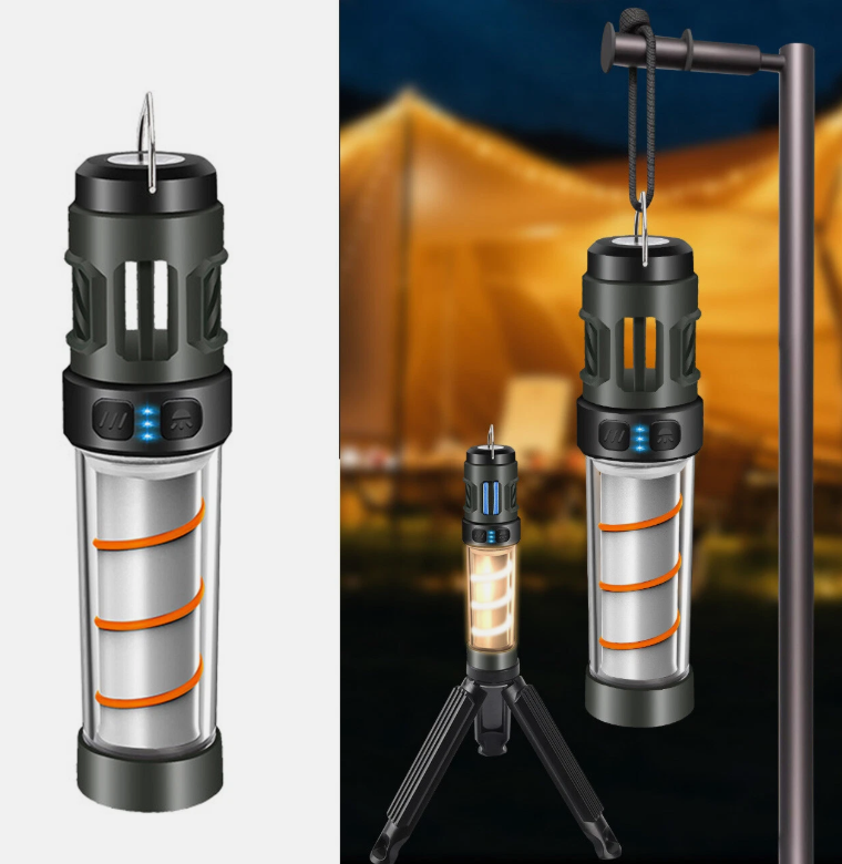 3 in 1 Mosquito Repeller Lamp USB Rechargeable Camping Lantern