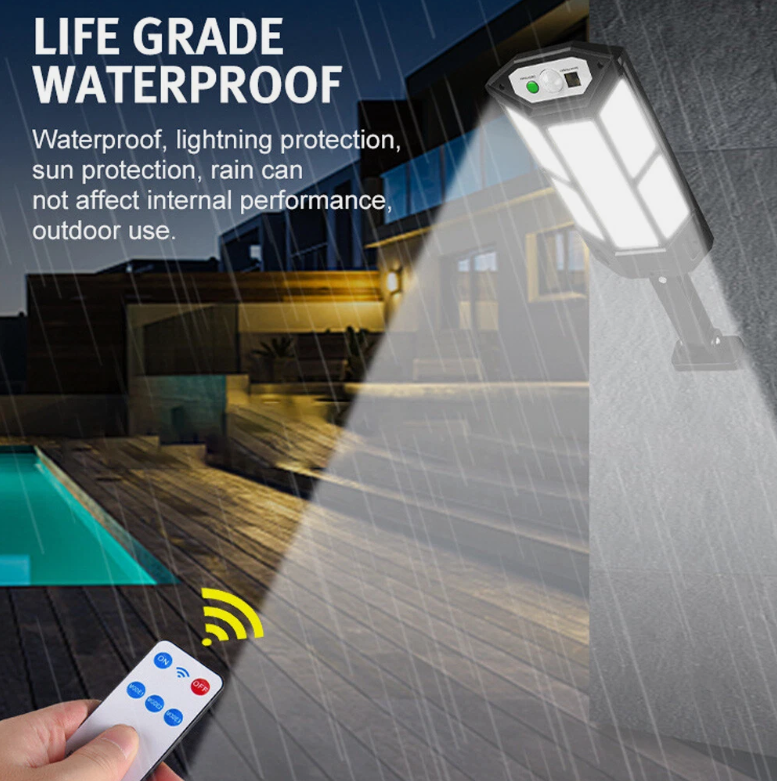 Motion Sensor Solar Powered Lights 3 Modes Household Wall Security Lights