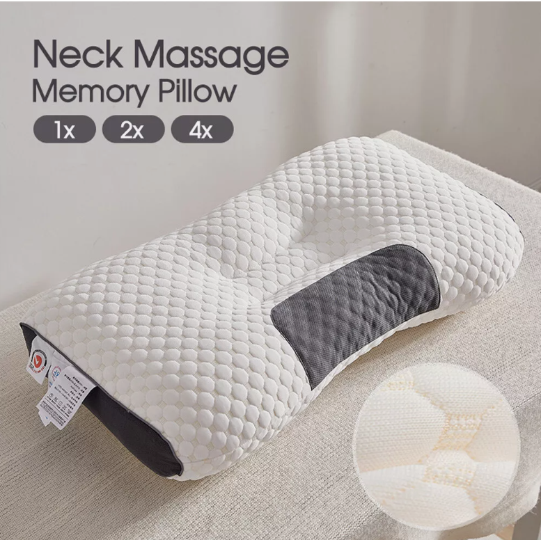 Neck Massage Memory Pillow for Shoulder Pain Relief Ergonomic Orthopedic