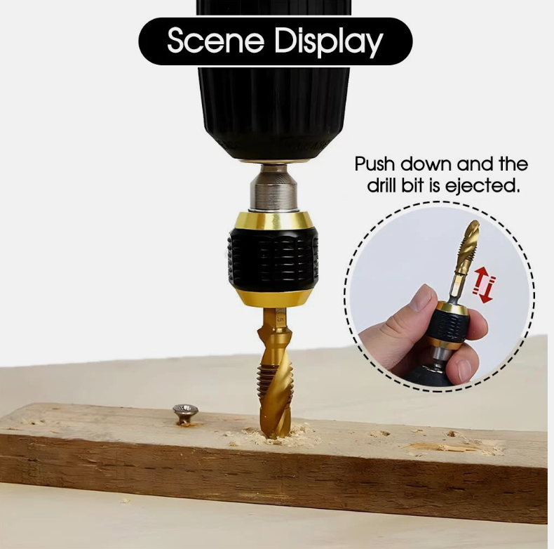 60mm Self-locking Drill Bit Holder 1/4 Inch Hex Shank Drill Bit Extension Holder