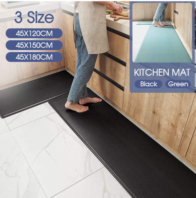 Non-Slip Waterproof Kitchen Door Mat Home Floor Rug Carpet Anti-Oil Easy Clean