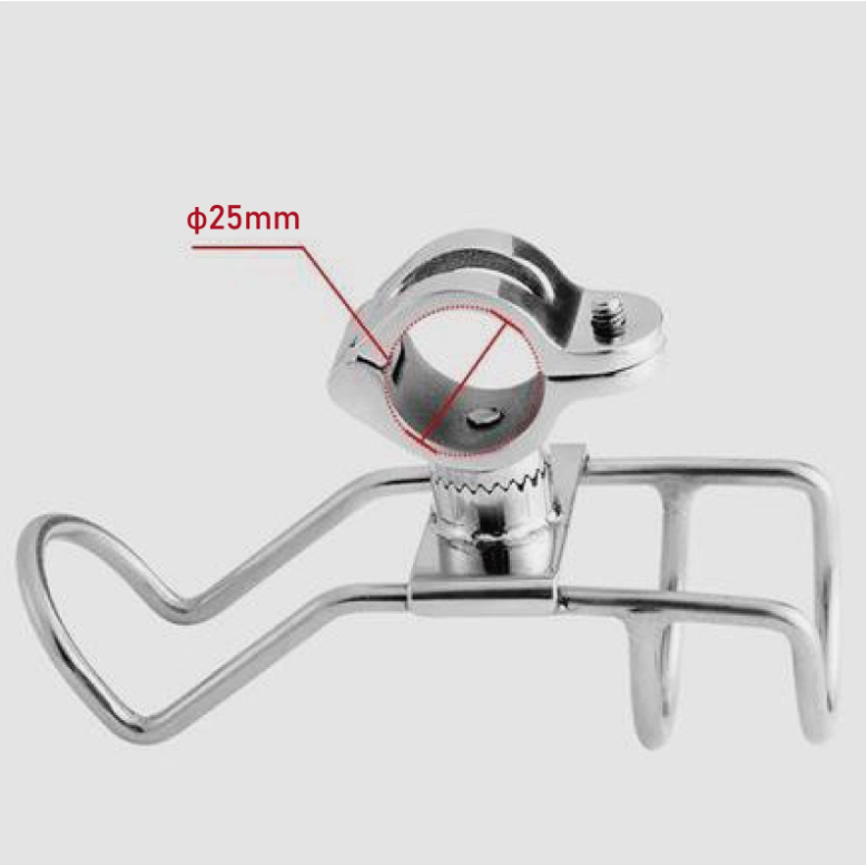 2/4 Quality Stainless Steel Rod Holder Rail Mount Wire Fishing Boat Marine Grade