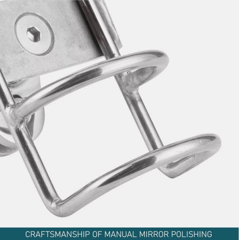 2/4 Quality Stainless Steel Rod Holder Rail Mount Wire Fishing Boat Marine Grade