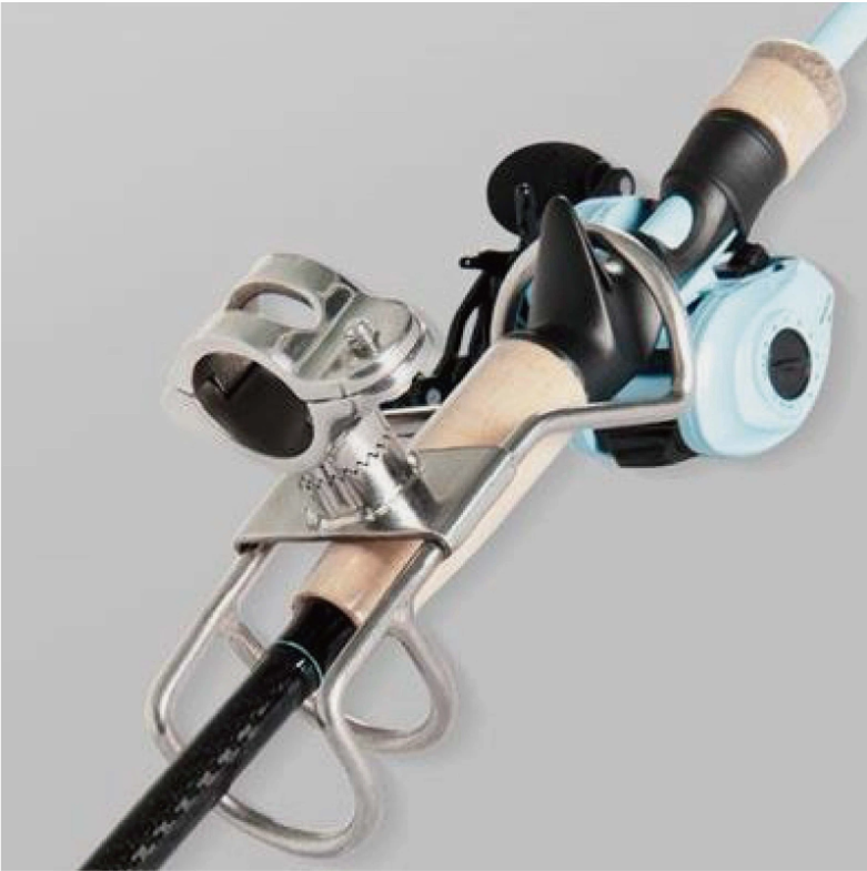 2/4 Quality Stainless Steel Rod Holder Rail Mount Wire Fishing Boat Marine Grade