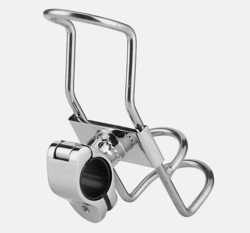 2/4 Quality Stainless Steel Rod Holder Rail Mount Wire Fishing Boat Marine Grade