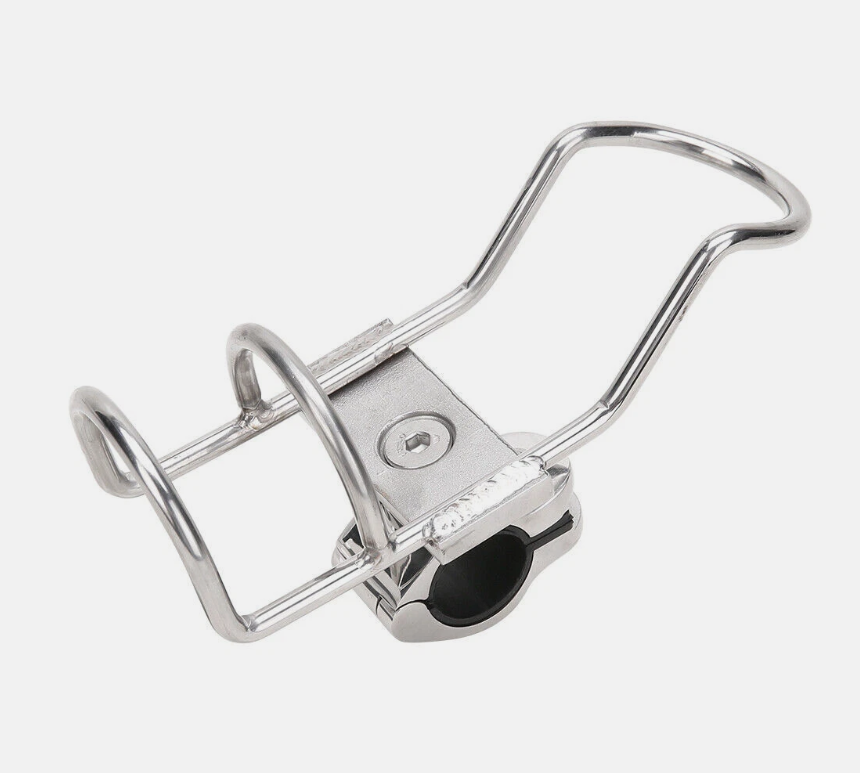 2/4 Quality Stainless Steel Rod Holder Rail Mount Wire Fishing Boat Marine Grade