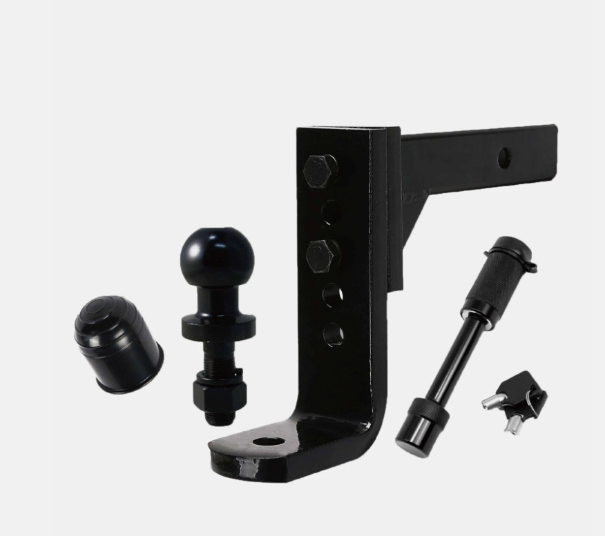 Adjustable Height Tow Hitch Ball Towbar Drop Mount Tongue Trailer Tow Bar 4000KG
