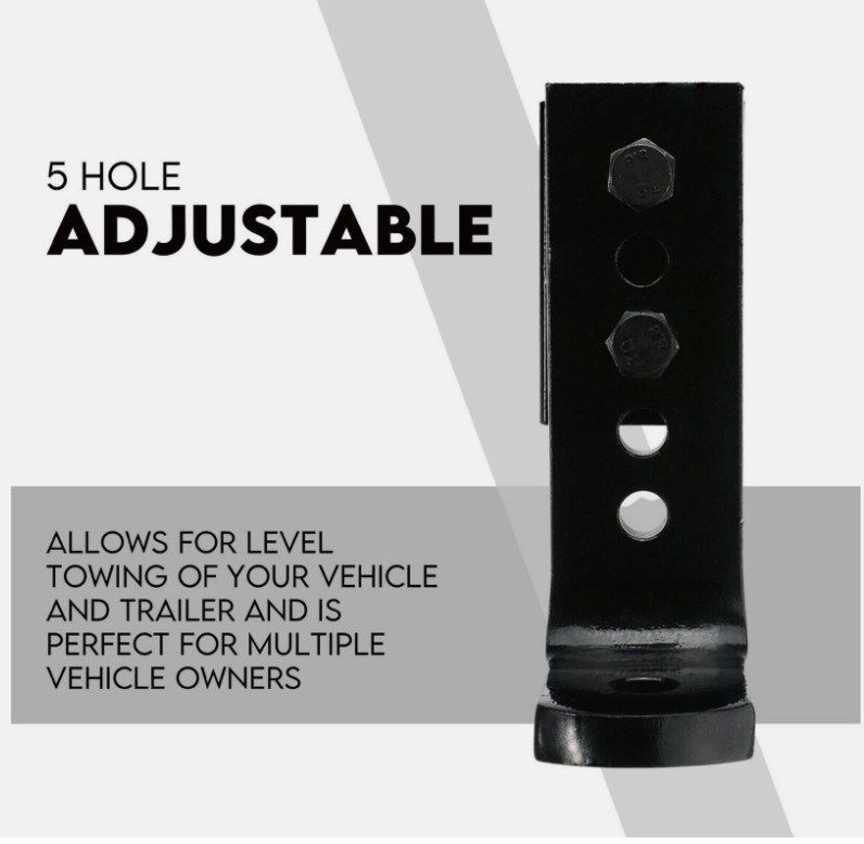 Adjustable Height Tow Hitch Ball Towbar Drop Mount Tongue Trailer Tow Bar 4000KG