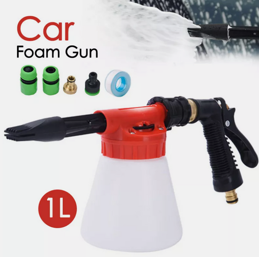1L Snow Foam Lance Cannon Bottle Soap Gun Sprayer Hose For Car Pressure Washer