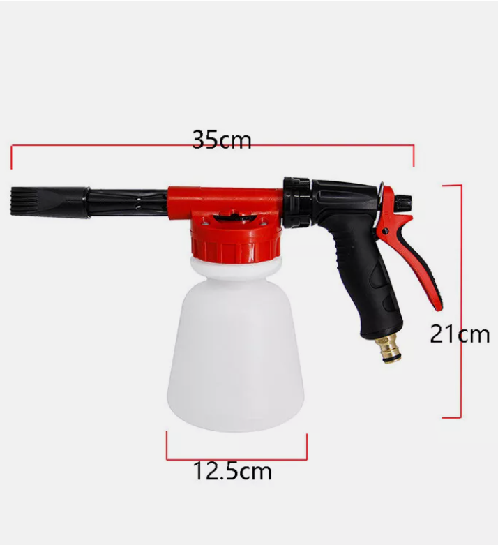 1L Snow Foam Lance Cannon Bottle Soap Gun Sprayer Hose For Car Pressure Washer